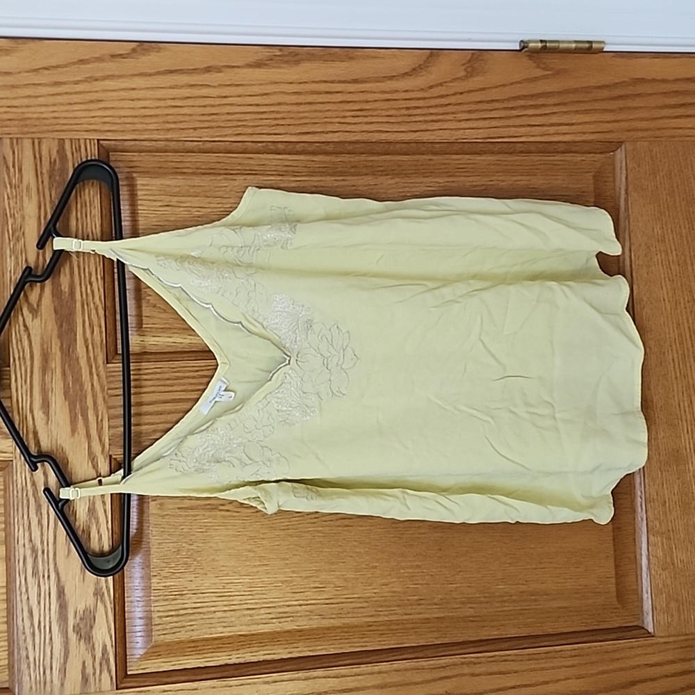 Yellow floral tank
